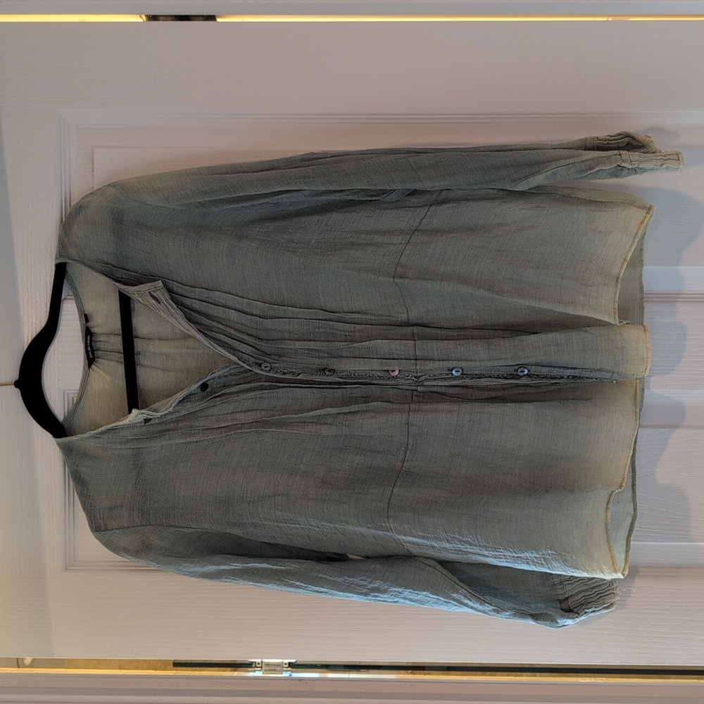 Pas De Calais linen Button Down Blouse 38